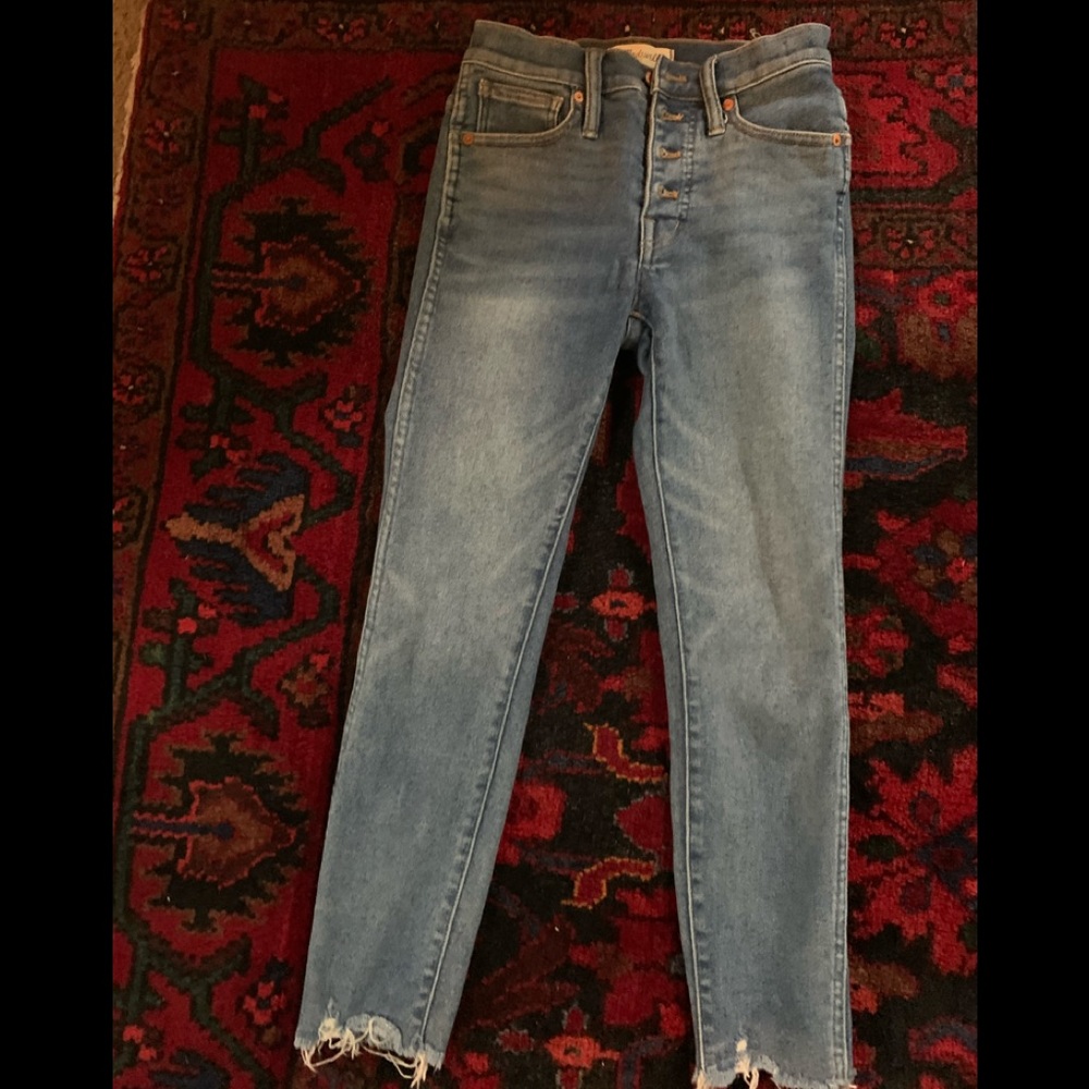 Madewell 10” high rise skinny jeans- cropped